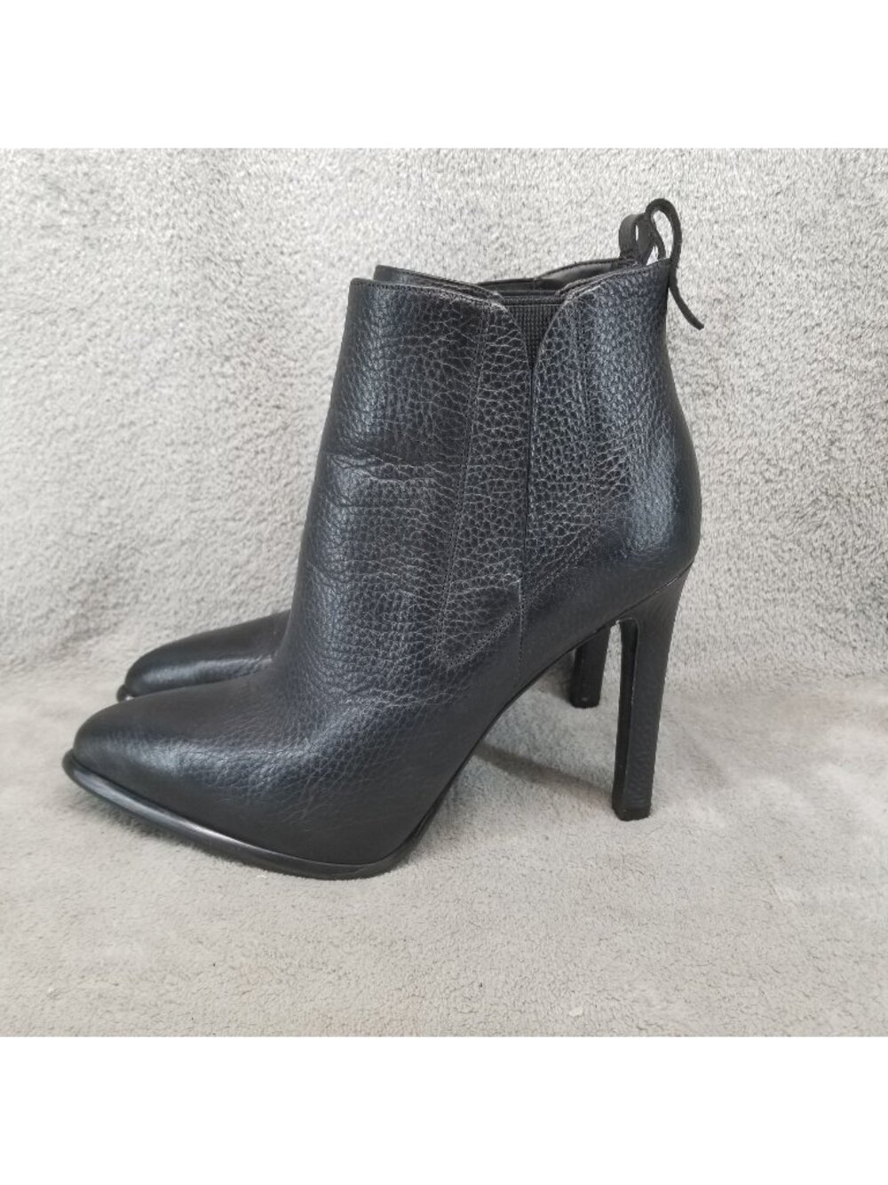 Kendall + Kylie Shoes Womens Size 8 Black Leather Pointed Toe Ankle Boots *Read*